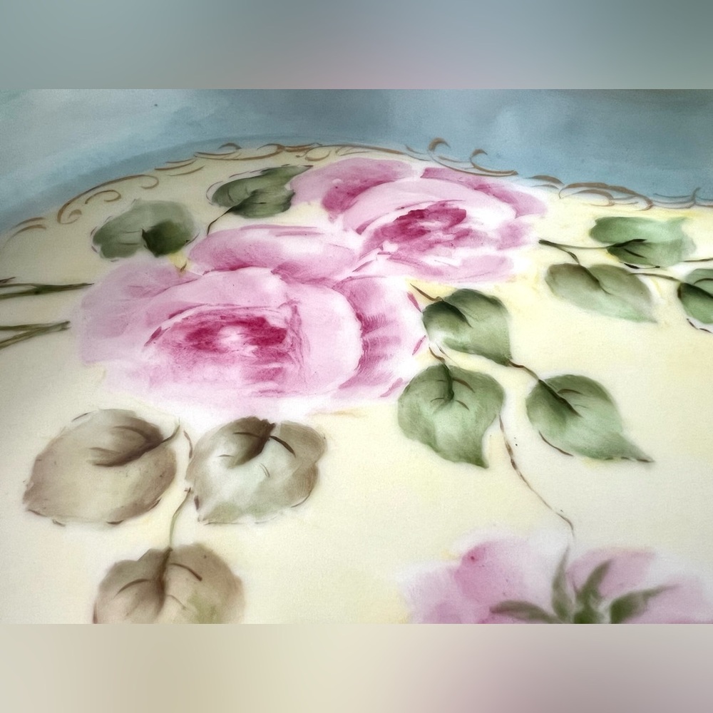 La Seynie P & P Limoges Porcelain Tray (France, Early 20th Century) - Picture 3 of 12